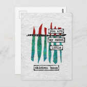 Carte postale d'os de poulet sucré - Abstrait mode (Devant / Derrière)