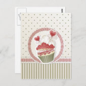 Carte postale Dot Cupcake (Devant / Derrière)