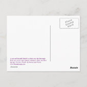 Carte postale double arc-en-ciel (Dos)