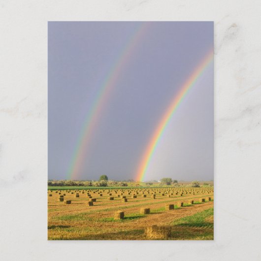 Carte Postale Double arc-en-ciel (Devant)