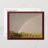 Carte postale double arc-en-ciel (Devant / Derrière)