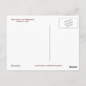 Carte postale double arc-en-ciel (Dos)