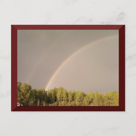 Carte postale double arc-en-ciel (Devant)