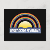 Carte Postale Double Arc En Ciel Qu'Est-Ce Que Ça Signifie ? (Devant)