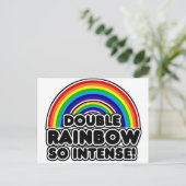 Carte Postale Double arc-en-ciel si intense (Debout devant)