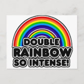 Carte Postale Double arc-en-ciel si intense (Devant)