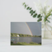 Carte Postale Double arc-en-ciel sur Coles Pond Walden VT 20 jui (Debout devant)