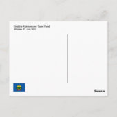 Carte Postale Double arc-en-ciel sur Coles Pond Walden VT 20 jui (Dos)