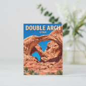 Carte Postale Double Arch Moab Utah (Debout devant)