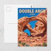 Carte Postale Double Arch Moab Utah (Devant / Derrière)