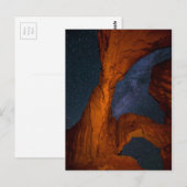 Carte Postale Double Arche Et Voie Lactée - Utah (Devant / Derrière)