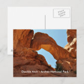 Carte Postale Double Arche - Parc national des Arches (Devant / Derrière)
