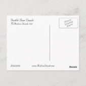 Carte Postale Double Basse Couple (Dos)