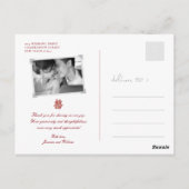 Carte Postale Double Bonheur Fleurs de Printemps chinois Mariage (Dos)