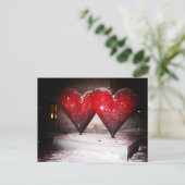 Carte Postale Double coeur (Debout devant)