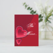 Carte Postale Double Coeur Sois mien (Debout devant)
