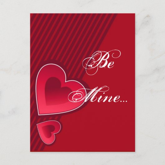 Carte Postale Double Coeur Sois mien (Devant)