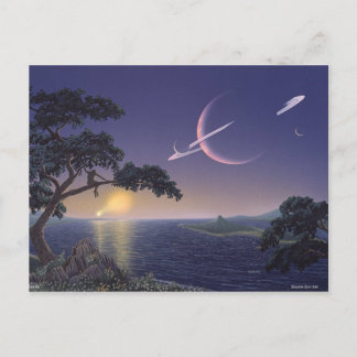 Carte Postale Double coucher de soleil