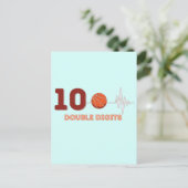 Carte Postale Double Digits 10 Ans Garçon Anniversaire Basket (Debout devant)