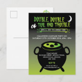 Carte Postale 'Double, double peine et problème' invitation Hall (Devant / Derrière)