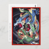 Carte Postale Double dragons (Devant / Derrière)