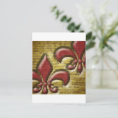 Carte Postale Double Fleur de Lis (Debout devant)