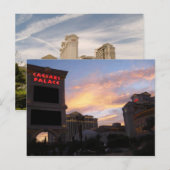 Carte postale double image Caesars Palace (Devant / Derrière)