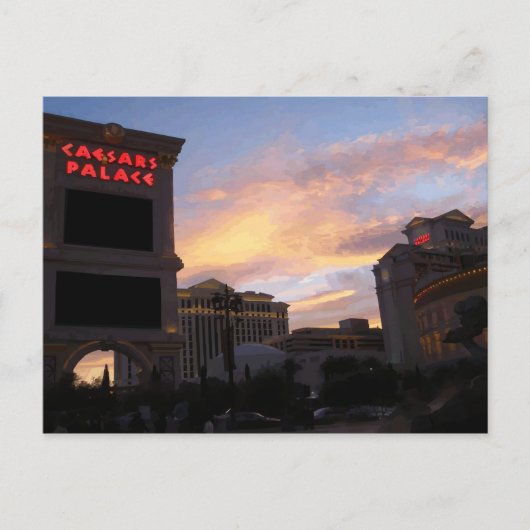 Carte postale double image Caesars Palace (Devant)