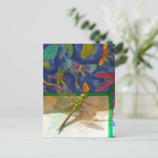 Carte Postale Double libellule (Debout devant)