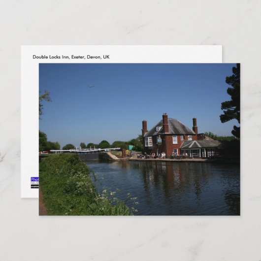 Carte Postale Double Locks Inn, Exeter, Devon, Royaume-Uni (Devant / Derrière)