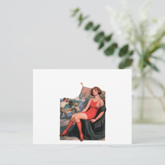 Carte Postale Double ou Quitter (Debout devant)