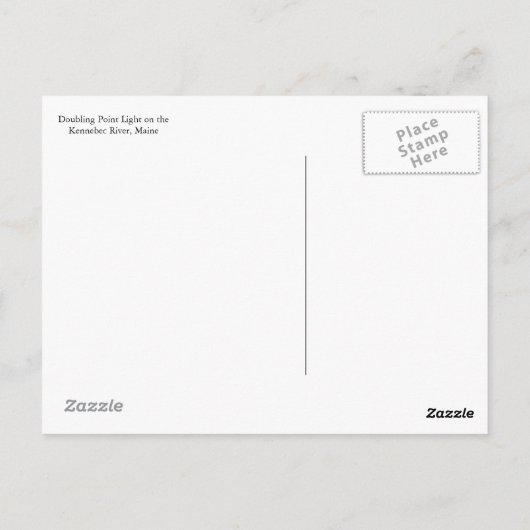 Carte postale double point (Dos)