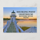 Carte Postale Double Point Lighthouse, Maine Postcard (Devant)