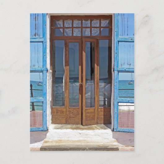 Carte postale double porte (Devant)