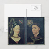 Carte Postale Double portrait de Charles le Temeraire duc (Devant / Derrière)