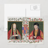 Carte Postale Double portrait d'Elizabeth de York (1465-1503) a (Devant / Derrière)