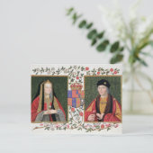Carte Postale Double portrait d'Elizabeth de York (1465-1503) a (Debout devant)