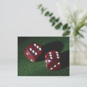 Carte Postale Double six dés (Debout devant)