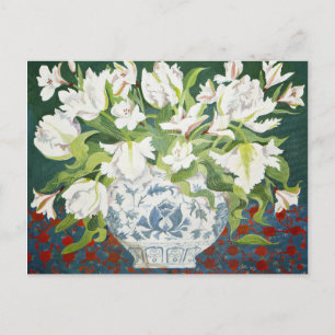 Carte Postale Double tulipes blanches et alstroemerias 2013