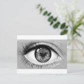 Carte Postale Double vision de l'oeil du crâne (Debout devant)