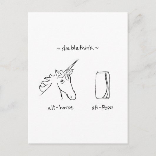 Carte Postale Doubléthink (Devant)