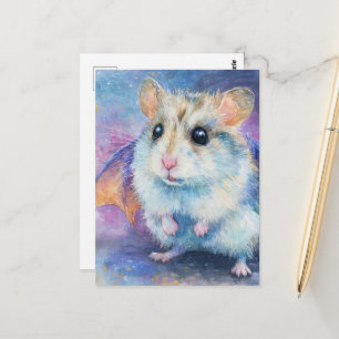 Carte Postale Douce Dragon Hamster