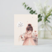 Carte Postale Douce Fille Amour Maman (Debout devant)