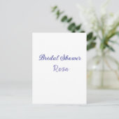 Carte Postale Douce soirée de mariage violet ajouter nom date él (Debout devant)