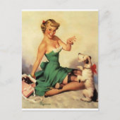 Carte Postale Douce Treat Pin Up (Devant)
