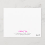Carte Postale Doucement rose (Dos)