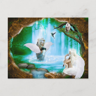 Carte Postale Douche Angel