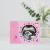 Carte postale Douche bébé fille (Debout devant)