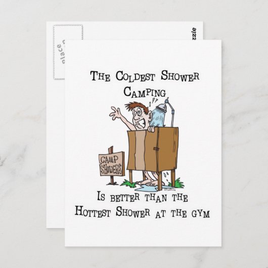 Carte Postale Douche du camp (Devant / Derrière)