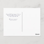 Carte Postale Douche nuptiale élégante jaune rose gris invitatio (Dos)